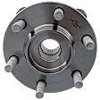 Wheel Hub, With Bearing, 6 x 4.5 in. Bolt Pattern