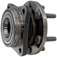 Wheel Hub, With Bearing, 6 x 4.5 in. Bolt Pattern