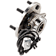Front, Driver or Passenger Side Wheel Hub, With Bearing, With Sensor, 5 x 5 in. Bolt Pattern