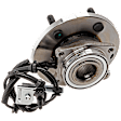Front, Driver or Passenger Side Wheel Hub, With Bearing, With Sensor, 5 x 5 in. Bolt Pattern