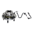 Front, Driver or Passenger Side Wheel Hub, 5 Lugs, With Bearing, With Sensor
