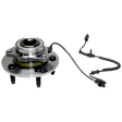 Front, Driver or Passenger Side Wheel Hub, With Bearing, With Sensor, 5 x 5.5 in. Bolt Pattern