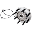 Front, Driver or Passenger Side Wheel Hub, With Bearing, With Sensor, 8 x 6.5 in. Bolt Pattern, 4WD
