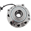 Front, Driver or Passenger Side Wheel Hub, With Bearing, With Sensor, 8 x 6.5 in. Bolt Pattern, 4WD