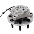 Front, Driver or Passenger Side Wheel Hub, With Bearing, With Sensor, 8 x 6.5 in. Bolt Pattern, 4WD