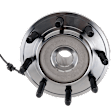 Front, Driver or Passenger Side Wheel Hub, With Bearing, With Sensor, 8 x 6.5 in. Bolt Pattern, 4WD