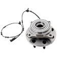 Front, Driver or Passenger Side Wheel Hub, With Bearing, With Sensor, 8 x 6.5 in. Bolt Pattern, 4WD