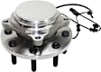 Front, Driver or Passenger Side Wheel Hub, With Bearing, With Sensor, 8 x 6.5 in. Bolt Pattern, RWD