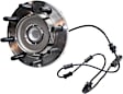 Front, Driver or Passenger Side Wheel Hub, With Bearing, With Sensor, 8 x 6.5 in. Bolt Pattern, RWD