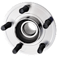 Rear, Driver or Passenger Side Wheel Hub, 5 Lugs, With Bearing