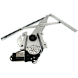 Front, Passenger Side Power Window Regulator, With Motor