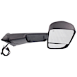Passenger Side Towing Mirror, Power Adjust, Heated, Power Folding, Textured Black, In-housing Signal Light, With Memory, With Puddle Light, No Auto-Dim, With Blind Spot Glass