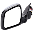 Driver Side Mirror, Power Adjust, Heated, Manual Folding, Chrome, In-housing Signal Light, With Memory, No Puddle Light, No Auto-Dim, No Blind Spot Feature