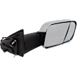 2019-2021 Ram 1500 - Passenger Side Towing Mirror, Power Adjust, Heated, Manual Folding, Chrome, In-housing Signal Light, With Memory, With Puddle Light, No Auto-Dim, With Blind Spot Glass