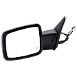 2019 Ram 1500 Classic - Driver Side Mirror, Power Adjust, Heated, Chrome, Power Folding, In-housing Signal Light, No Blind Spot Feature, With Memory, With Puddle Light, No Auto-Dim