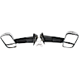 Driver and Passenger Side Towing Mirror, Power Adjust, Manual Folding, Non-Heated, Chrome, In-housing Signal Light, No Memory, No Puddle Light, No Auto-Dimming, With Blind Spot Glass
