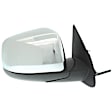 Passenger Side Mirror, Power Adjust, Heated, Manual Folding, Chrome, No Signal Light, No Memory, No Puddle Light, No Auto-Dim, No Blind Spot Feature