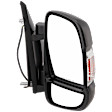 Passenger Side Mirror, Manual Adjust, Non-Heated, Manual Folding, Textured Black, In-housing Signal Light, No Memory, No Puddle Light, No Auto-Dim, No Blind Spot Feature