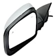 Driver Side Mirror, Power Adjust, Heated, Manual Folding, Chrome, In-housing Signal Light, With Memory, No Puddle Light, No Auto-Dim, With Blind Spot Detection in Glass