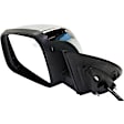 Driver Side Mirror, Power Adjust, Heated, Manual Folding, Chrome, In-housing Signal Light, With Memory, No Puddle Light, No Auto-Dim, With Blind Spot Detection in Glass