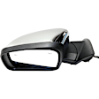 Driver Side Mirror, Power Adjust, Heated, Manual Folding, Chrome, In-housing Signal Light, With Memory, No Puddle Light, No Auto-Dim, With Blind Spot Detection in Glass