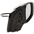 Passenger Side Mirror, Power Adjust, Heated, Manual Folding, Chrome, In-housing Signal Light, No Memory, No Puddle Light, No Auto-Dim, With Blind Spot Detection in Glass