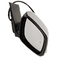Passenger Side Mirror, Power Adjust, Heated, Manual Folding, Chrome, In-housing Signal Light, No Memory, No Puddle Light, No Auto-Dim, With Blind Spot Detection in Glass