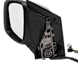 Driver Side Mirror, Power Adjust, Power Folding, Heated, Chrome, In-housing Signal Light, With memory, No Puddle Light, No Auto-Dimming, With Blind Spot Detection in Glass