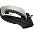 Passenger Side Mirror, Power Adjust, Power Folding, Heated, Chrome, In-housing Signal Light, No Memory, No Puddle Light, No Auto-Dimming, With Blind Spot Detection in Glass