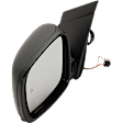 Driver Side Mirror, Power Adjust, Heated, Paintable, Manual Folding