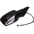 Passenger Side Mirror, Power Adjust, Heated, Power Folding, Paintable, In-housing Signal Light, No Memory, With Puddle Light, No Auto-Dim, No Blind Spot Feature