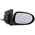 Passenger Side Mirror, Power Adjust, Non-Folding, Heated, Textured Black, No Signal Light, No Memory, No Puddle Light, No Auto-Dimming, No Blind Spot Feature