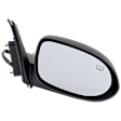 Passenger Side Mirror, Power Adjust, Non-Folding, Heated, Textured Black, No Signal Light, No Memory, No Puddle Light, No Auto-Dimming, No Blind Spot Feature