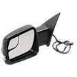 Driver Side Mirror, Power Adjust, Heated, Power Folding, Textured Black, In-housing Signal Light, No Memory, With Puddle Light, No Auto-Dim, With Blind Spot Glass