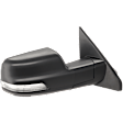 Passenger Side Mirror, Power Adjust, Heated, Power Folding, Textured Black, In-housing Signal Light, No Memory, With Puddle Light, No Auto-Dim, With Blind Spot Glass