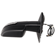 Driver Side Mirror, Power Adjust, Heated, Power Folding, Textured Black, In-housing Signal Light, No Memory, With Puddle Light, No Auto-Dim, With Blind Spot Detection in Glass