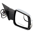 Passenger Side Mirror, Power Adjust, Heated, Power Folding, Chrome, In-housing Signal Light, With Memory, With Puddle Light, No Auto-Dim, With Blind Spot Glass