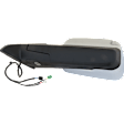 Driver Side Towing Mirror, Power Adjust, Heated, Power Folding, Chrome, In-housing Signal Light, No Memory, With Puddle Light, No Auto-Dim, With Blind Spot Glass