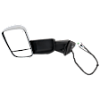2021 Ram 3500 - Driver Side Towing Mirror, Power Adjust, Heated, Chrome, Power Folding, In-housing Signal Light, No Blind Spot Feature, With Memory, With Puddle Light, No Auto-Dim