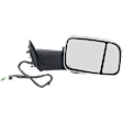 2021 Ram 2500 - Passenger Side Towing Mirror, Power Adjust, Heated, Chrome, Power Folding, In-housing Signal Light, With Blind Spot Glass, With Memory, With Puddle Light, No Auto-Dim