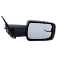 Passenger Side Mirror, Power Adjust, Heated, Power Folding, Paintable, In-housing Signal Light, No Memory, With Puddle Light, No Auto-Dim, No Blind Spot Feature