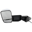 2021 Ram 4500 - Driver Side Towing Mirror, Upper - Power Adjust, Lower - Manual Adjust, Heated, Chrome, Manual Folding, In-housing Signal Light, With Blind Spot Glass, No Memory, No Puddle Light, No Auto-Dim