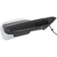 2021 Ram 5500 - Passenger Side Towing Mirror, Upper - Power Adjust, Lower - Manual Adjust, Heated, Chrome, Manual Folding, In-housing Signal Light, With Blind Spot Glass, No Memory, No Puddle Light, No Auto-Dim