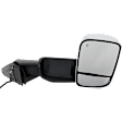 2021 Ram 5500 - Passenger Side Towing Mirror, Upper - Power Adjust, Lower - Manual Adjust, Heated, Chrome, Manual Folding, In-housing Signal Light, With Blind Spot Glass, No Memory, No Puddle Light, No Auto-Dim