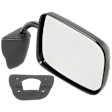 Passenger Side Mirror, Manual Adjust, Manual Folding, Non-Heated, Textured Black, No Signal Light, No Memory, No Puddle Light, No Auto-Dimming, No Blind Spot Feature