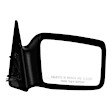 Passenger Side Mirror, Manual Adjust, Non-Folding, Non-Heated, Paintable, No Signal Light, No Memory, No Puddle Light, No Auto-Dimming, No Blind Spot Feature