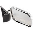 Passenger Side Mirror, Manual Adjust, Manual Folding, Non-Heated, Chrome, No Signal Light, No Memory, No Puddle Light, No Auto-Dimming, No Blind Spot Feature