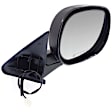 Passenger Side Mirror, Non-Towing, Power Adjust, Manual Folding, Heated, Textured Black, No Signal Light, No Memory, No Puddle Light, No Auto-Dimming, No Blind Spot Feature