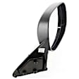 Passenger Side Mirror, Manual Adjust, Manual Folding, Non-Heated, Textured Black, No Signal Light, No Memory, No Puddle Light, No Auto-Dimming, No Blind Spot Feature
