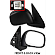 Passenger Side Mirror, Power Adjust, Heated, Manual Folding, Textured Black, No Signal Light, No Memory, No Puddle Light, No Auto-Dim, No Blind Spot Feature